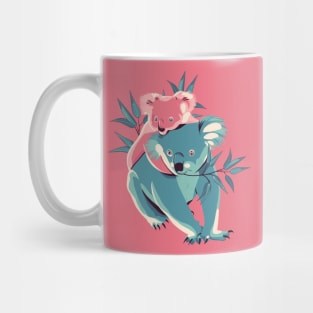 Baby and mum Koalas Mug